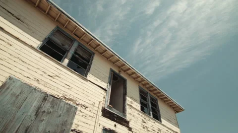 Abandoned Naval Buildings Stock Footage 41240548
