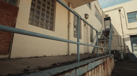 Abandoned Naval Buildings Stock Footage 41240855