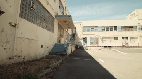 Abandoned Naval Buildings Stock Footage 41240895