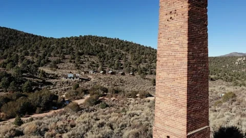 Abandoned Nevada Cinnabar Mine Ghost Town - 11 Stock Footage 144520848
