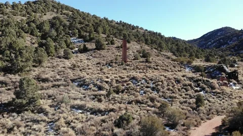 Abandoned Nevada Cinnabar Mine Ghost Town - 03 Stock Footage 144521116