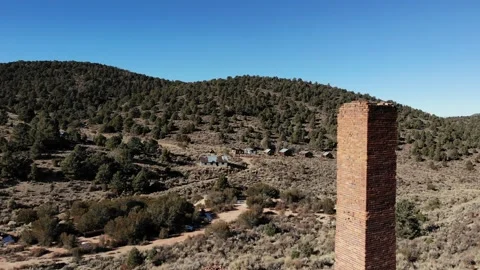 Abandoned Nevada Cinnabar Mine Ghost Town - 04 Stock Footage 144521259