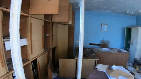 Abandoned office Stock Footage 171537112