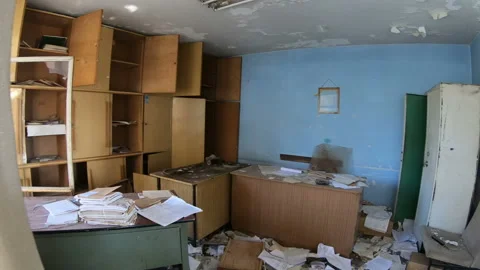 Abandoned office Stock Footage 171537208
