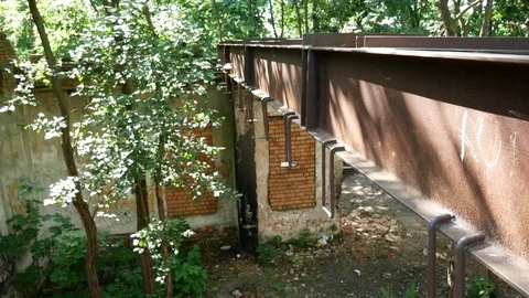 Abandoned old building Stock Footage 78506470