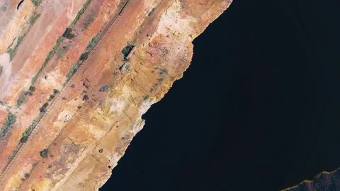 Abandoned Old Copper Extraction Mine Stock Footage 72735189