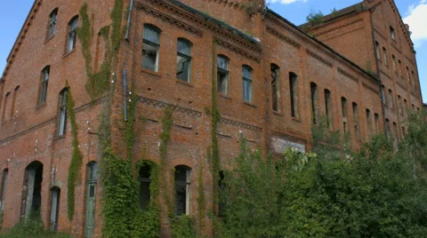 Abandoned old factory Stock Footage 64013309