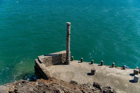 An abandoned old pier. Photos