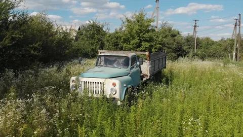 Abandoned Old Rusty Soviet Car Chernobyl 2 Stock-Footage 111781493