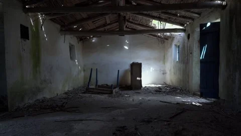 Abandoned old stone house at the mountain Stock-Footage 344603598