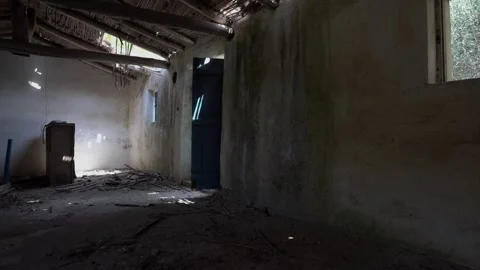 Abandoned old stone house at the mountain Stock-Footage 344603608