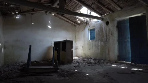 Abandoned old stone house at the mountain Stock-Footage 344603698