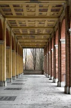 Abandoned open gallery Stock Photos