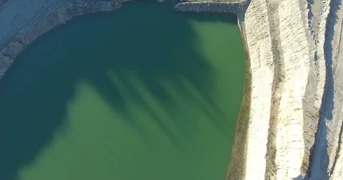 Abandoned Open Mining Pit Stock Footage 84823725