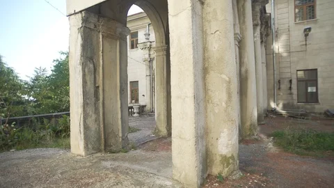 Abandoned Palace Stock Footage 81568108