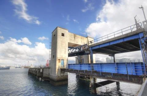 Abandoned pier Foto stock