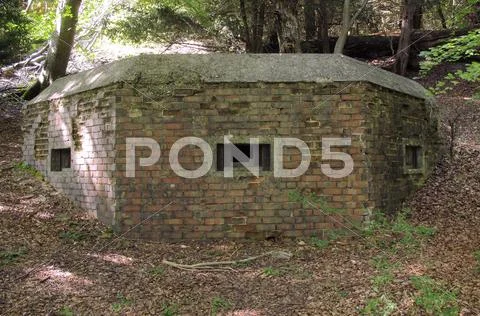 Abandoned pillbox Stock Photos