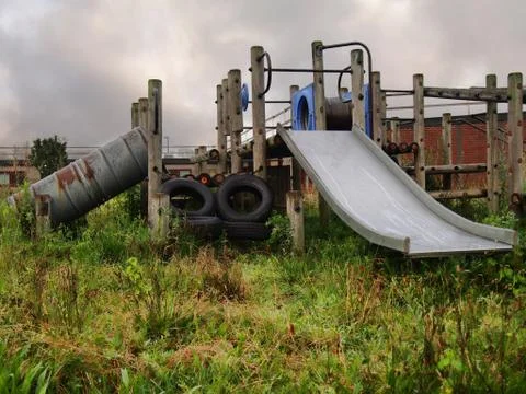 Abandoned playground Stock Photos
