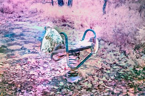 Abandoned playground Foto stock