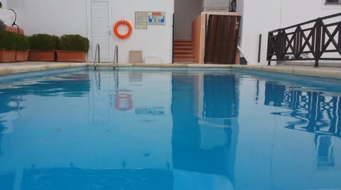 Abandoned pool Stock Footage 54139099