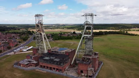 Abandoned Power House Building Smashed Windows Clipstone Video stock 239702434