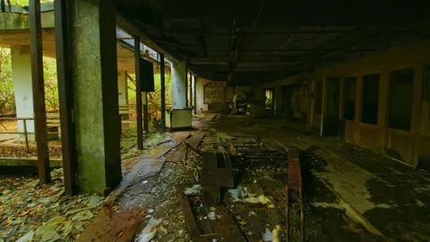 Abandoned Pripyat: A Haunting Walk Through Chernobyl's Ghost City Stock Footage 316976335
