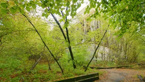 Abandoned Pripyat, A Walk Through the Ghost City of Chernobyl Exclusion Zone Stock Footage 316976390