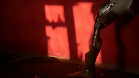 Abandoned prosthesis Video stock 58128468