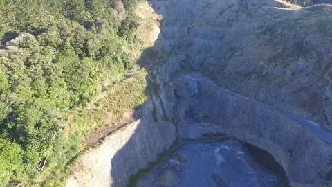 Abandoned Quarry Middle of Nowhere 2 Video stock 87854865