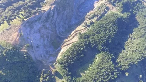 Abandoned Quarry Middle of Nowhere 3 Video stock 87880435
