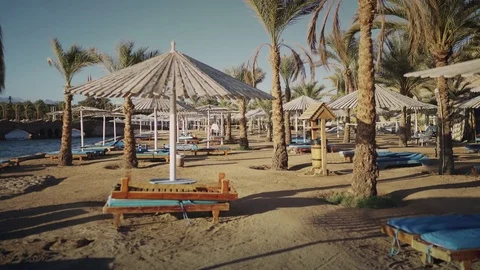 Abandoned resort in Egypt due to the war in Syria Stock Footage 71900457