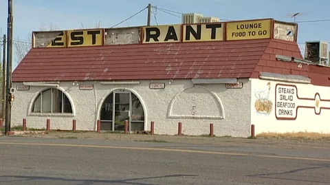 Abandoned Restaurant in Utah Stock Footage 93516797