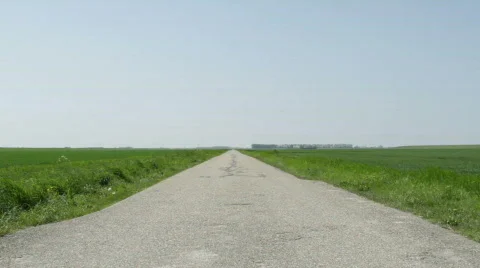 Abandoned road in the Polder Video stock 736462
