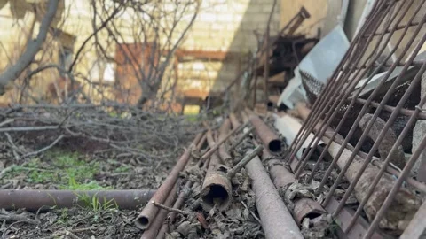 Abandoned Ruin Area Stock Footage 297731002