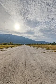 Abandoned Runway at Zeljava, Croatia 写真素材
