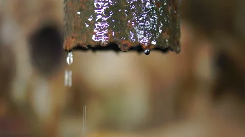 Abandoned rusty iron pipes construction Video stock 57323499