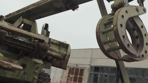 Abandoned rusty radioactive equipment of the soviet union. Stock Footage 183266919