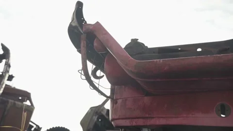 Abandoned rusty radioactive equipment of the soviet union. Stock Footage 183269459