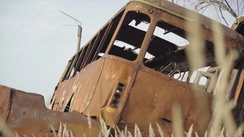 Abandoned rusty radioactive equipment of the soviet union. 스톡 동영상 183269863