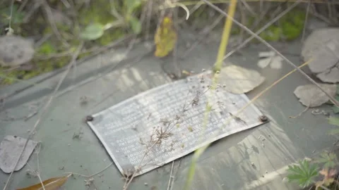 Abandoned rusty radioactive equipment of the soviet union. Stock Footage 183269953