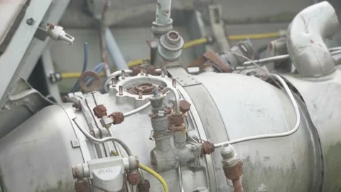Abandoned rusty radioactive equipment of the soviet union. Stock Footage 183271471
