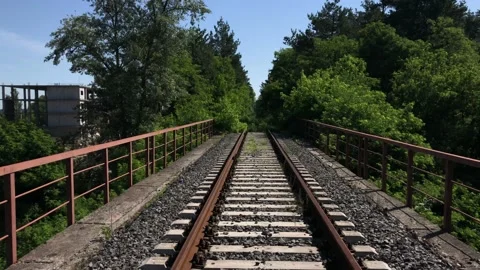 Abandoned rusty railroad 库存影片 134526100