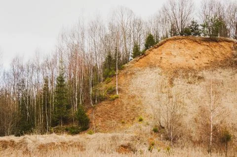 Abandoned sand pit Stock Photos