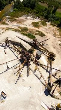 Abandoned sand pit Stock Photos