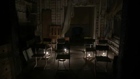 Abandoned school class, an abandoned audience Stock Footage 93715051