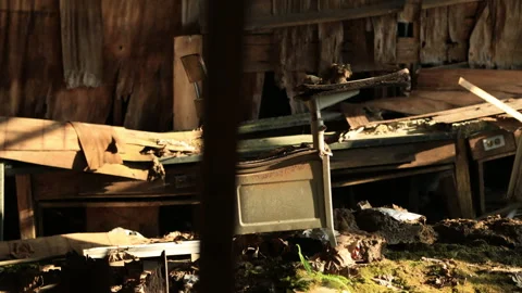 Abandoned School Desk Timelapse Stock Footage 310561761