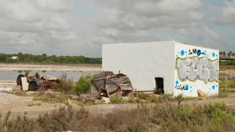 Abandoned shack Stock Footage 131346775