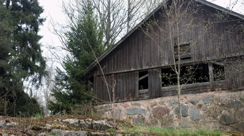 Abandoned shed Stock Footage 50084969