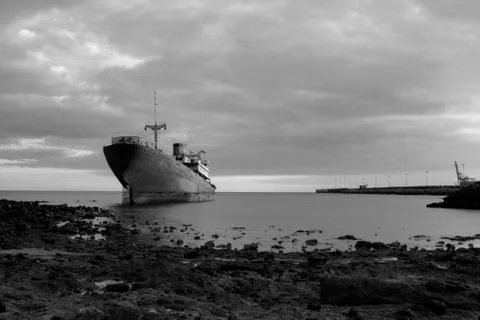 Abandoned ship called Tellamon Stock Photos