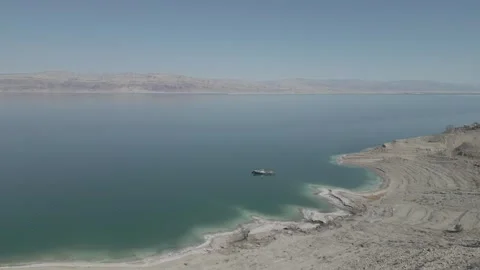 Abandoned ship on the dead sea Stock Footage 242231823